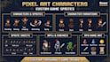 create custom pixel art characters and game sprites