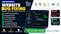 fix HTML CSS javascript react js website bugs