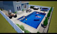 design a swimming pool plan and custom pool layout backyard and site plan