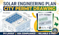 draft solar engineering plan city permit drawing pv layout ca fl tx