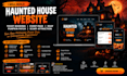 build haunted house website ticket booking event page rsvp pumpkin patch scary