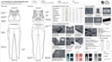 create clothing tech packs, active wear, technical flats and spec sheets
