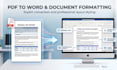 l convert PDF to word, format docx documents, and design professional files