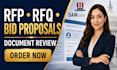 write winning rfp proposal, bid proposal, rfq, rfi and government contract