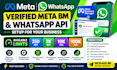 setup verified meta bm and whatsapp API 250 2k 10k 100k limit