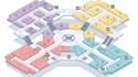 design shopping mail map, retail map, store directory map and wayfinding map