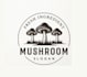 make an modern high quality mushroom logo design