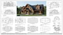do construction drawing, timber frame, wood frame and rendering