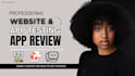 audit test and review your website or mobile app review usability or app testing