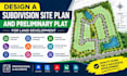 design a subdivision site plan and preliminary plat for land development