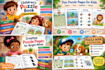 childrens puzzle book illustrations