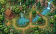 do pixel art tileset background rpg map 2d top down sprite sheet game assets