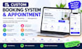 develop a custom booking system website with admin dashboard