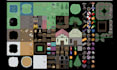 do 2d top down pixel art tileset rpg sprite sheet pixel game assets pixel tilema