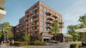 restyle 3d mixed use development,urban park design,urban housing concept render