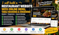 create a restaurant cafe menu and online booking website with reservation system