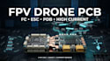 design fpv drone pcb, flight controller, esc stack, pdb and current power system