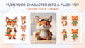turn your character into a custom plush toy design
