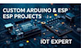 do arduino esp32 pcb for iot, embedded systems and smart devices