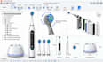 design oscillating rotating toothbrushes, standard cleaning head, mcu, bluetooth