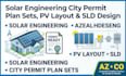 solar engineering city permit plan sets,pv layout sld design az, co