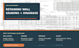 design retaining wall, grading and drainage plans with calculations