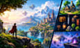 design 2d game environment design,2d environment concept art, 2d environment art