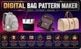 do pattern for tote handbag backpack saddle bag design for manufacturing