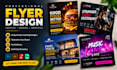 desing canva flyer and logo