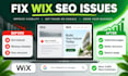optimize wix website SEO, fix issues and improve google visibility