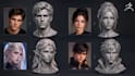 do custom 3d head model for 3d printing and games in zbrush