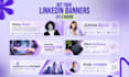 design a professional linkedin banner