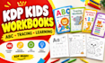 create KDP kids workbooks, abc, tracing, worksheets and fun learning activities