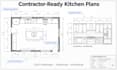 create kitchen renovation plan, remodel layout, cabinet design, plumbing drawing