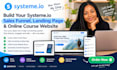 build systeme io sales funnel, systeme io landing page, online course website
