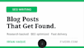 write SEO blog posts and website content that rank and convert