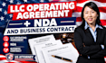 draft llc operating agreement, nda and business contract