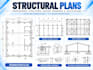 provide structural plans foundation framing roof plans