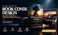 design book cover, mockup and cinematic book trailer