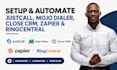 setup justcall mojo dialer close crm zapier integration ringcentral automation