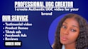 create a professional ugc video for your brand