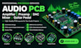 design audio pcb, amplifier, preamp, dac, mixer and guitar pedal