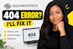 fix squarespace 404 errors, broken links and URL redirects fix squarespace error