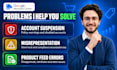 fix google merchant center gmc suspension misrepresentation and feed errors