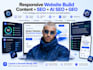 build responsive website including content and ai SEO GEO