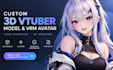 create a custom 3d vtuber model and vrm avatar