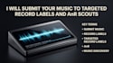 submit your music to targeted record labels and anr scouts