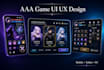 design aaa, 2d, 3d, game UI UX hud and interface for mobile, tablet and PC