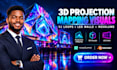 create 3d resolume mapping, vj loops  projection visuals 3d animation