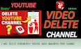 delete negative youtube channels and remove bad links and
